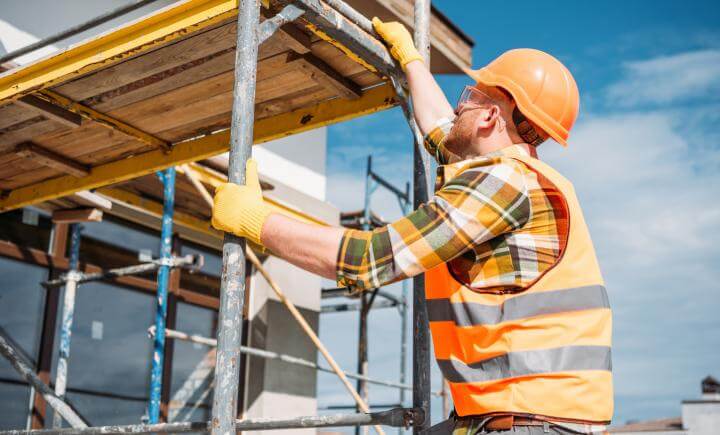 Veilig werken met een rolsteiger