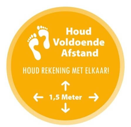 Houd voldoende afstand