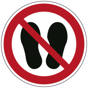 Betreden van ruimte verboden