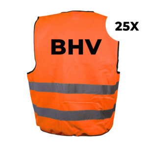 BHV hesje oranje - 25 hesjes