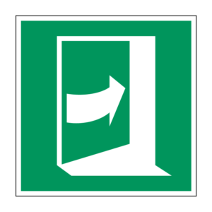 Duw rechts om deur te openen