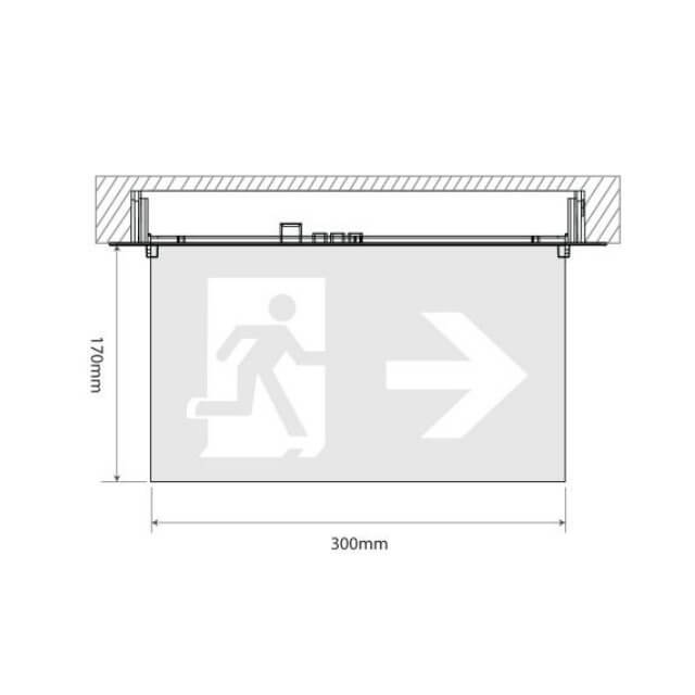 Inbouw LED noodverlichting - Afbeelding 3