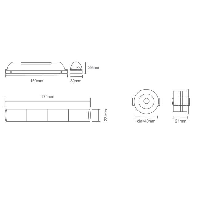 Anti paniek inbouw noodverlichtingsspotje - Afbeelding 5