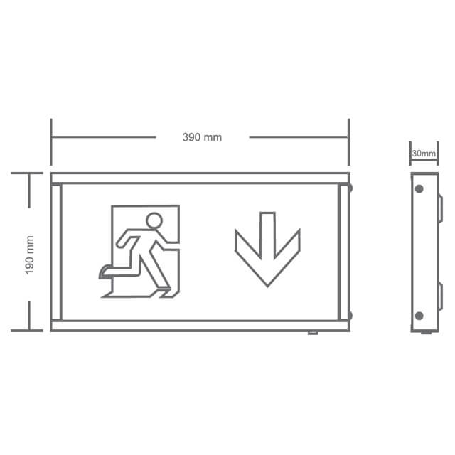 Escape opbouw noodverlichting - Afbeelding 3