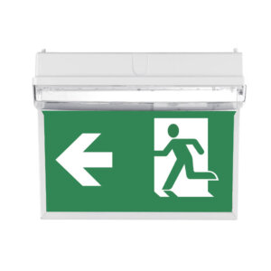 Onderhangend bord met pictogrammen