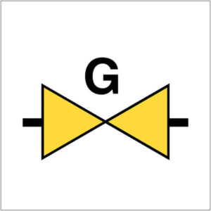 Gasafsluiter sticker