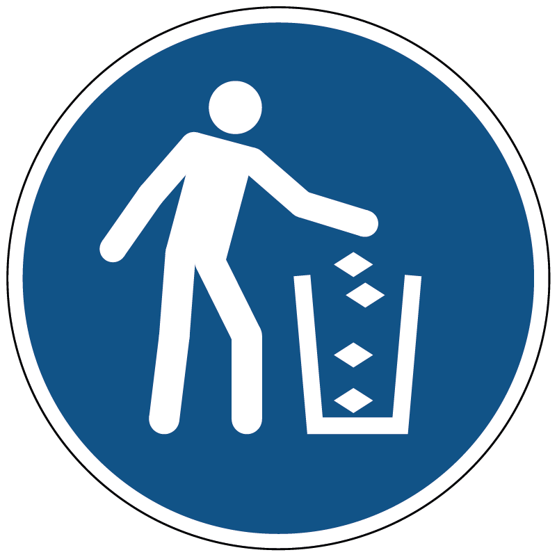 Gebruik de vuilnisbak