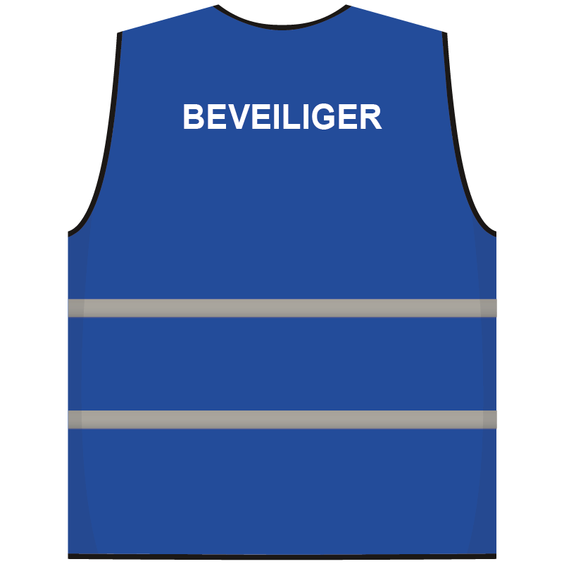 Beveiliger hesje blauw