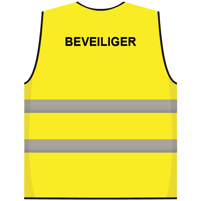 Beveiliger hesje geel