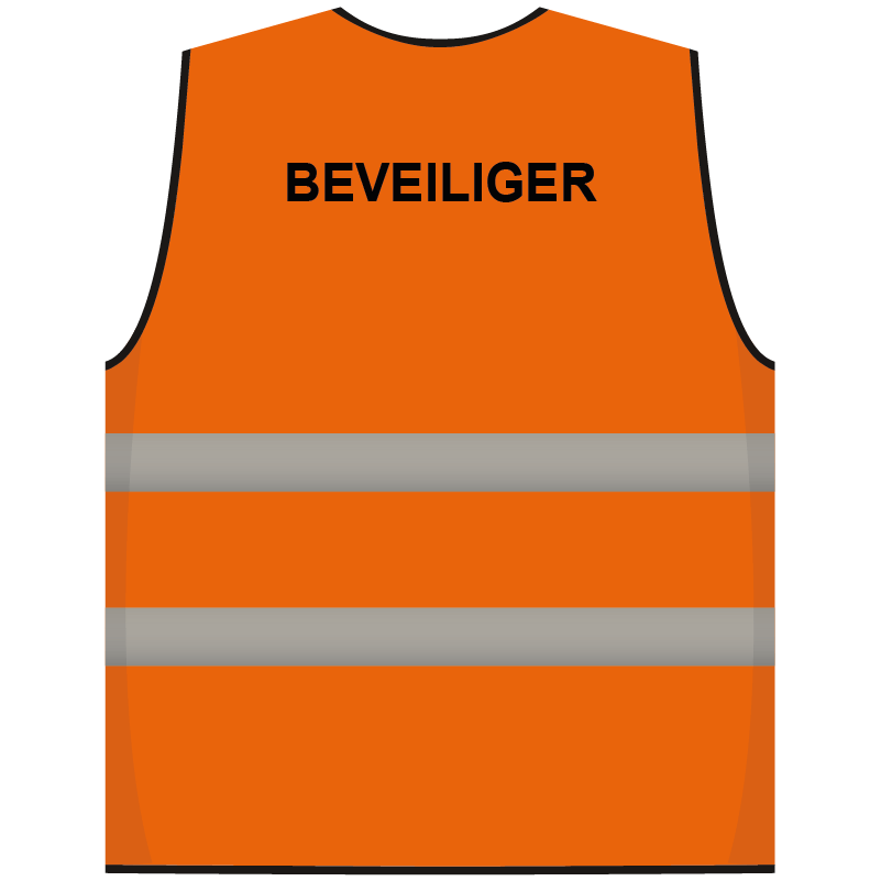 Beveiliger hesje oranje