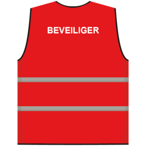 Beveiliger hesje rood
