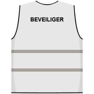 Beveiliger hesje wit