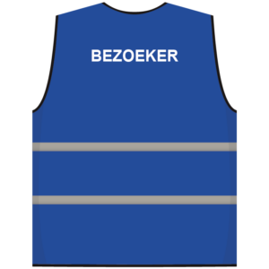 Bezoeker hesje blauw