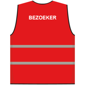 Bezoeker hesje rood