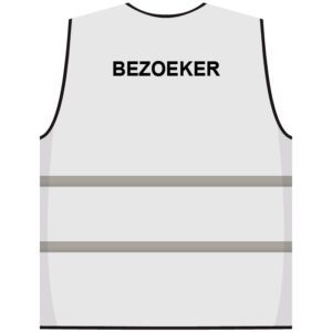 Bezoeker hesje wit