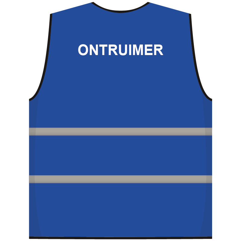 Ontruimer hesje blauw