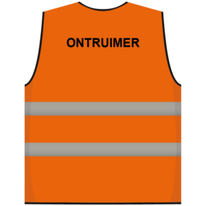 Ontruimer hesje oranje