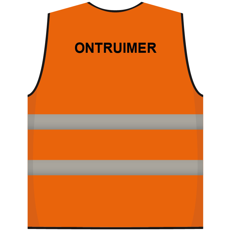 Ontruimer hesje oranje