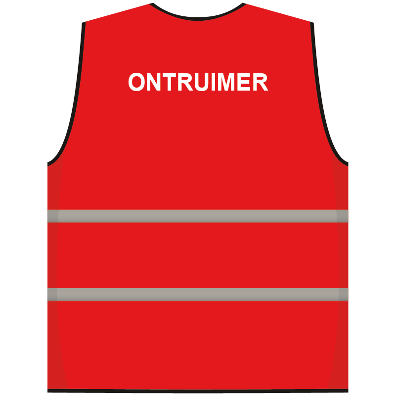 Ontruimer hesje rood