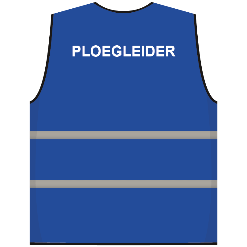 Ploegleider hesje blauw