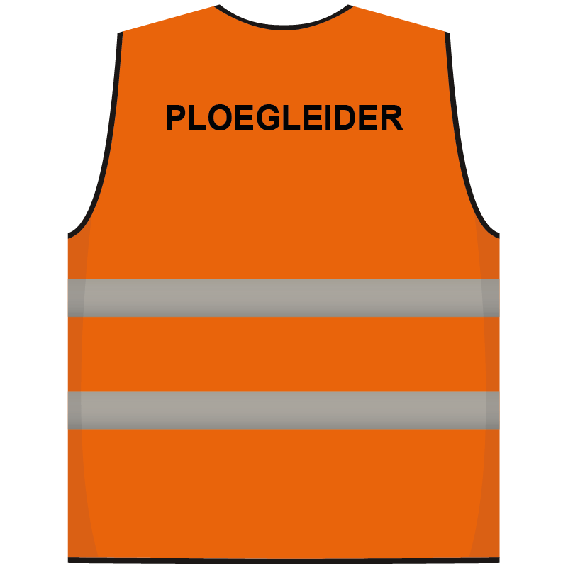 Ploegleider hesje oranje