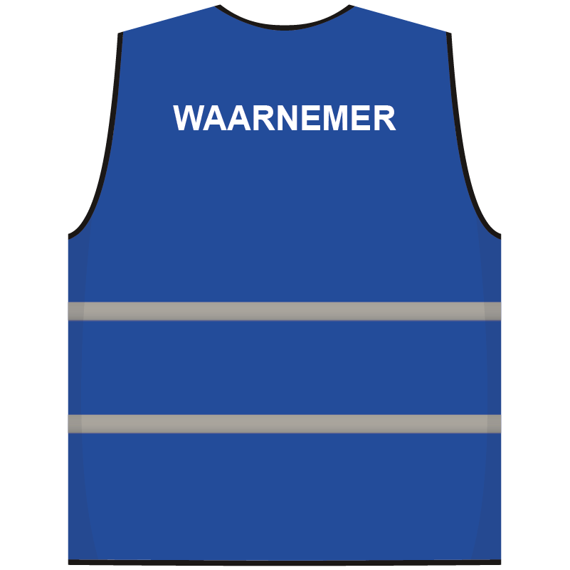 Waarnemer hesje blauw