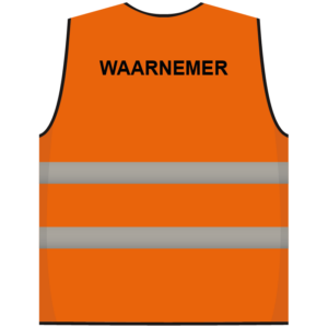 Waarnemer hesje oranje