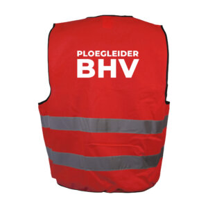 Ploegleider BHV hesje rood