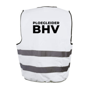 Ploegleider BHV hesje wit