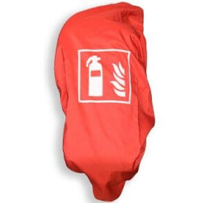 Beschermhoes brandblusser 6/12 kg rood
