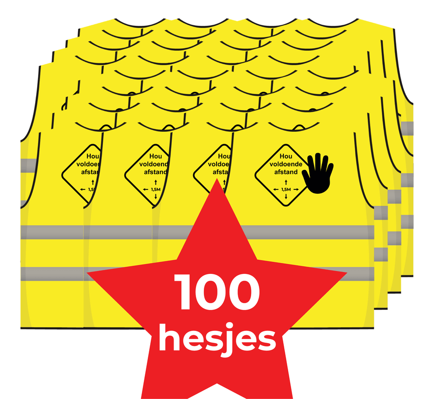 Houd 1,5 meter afstand hesje - Afbeelding 7