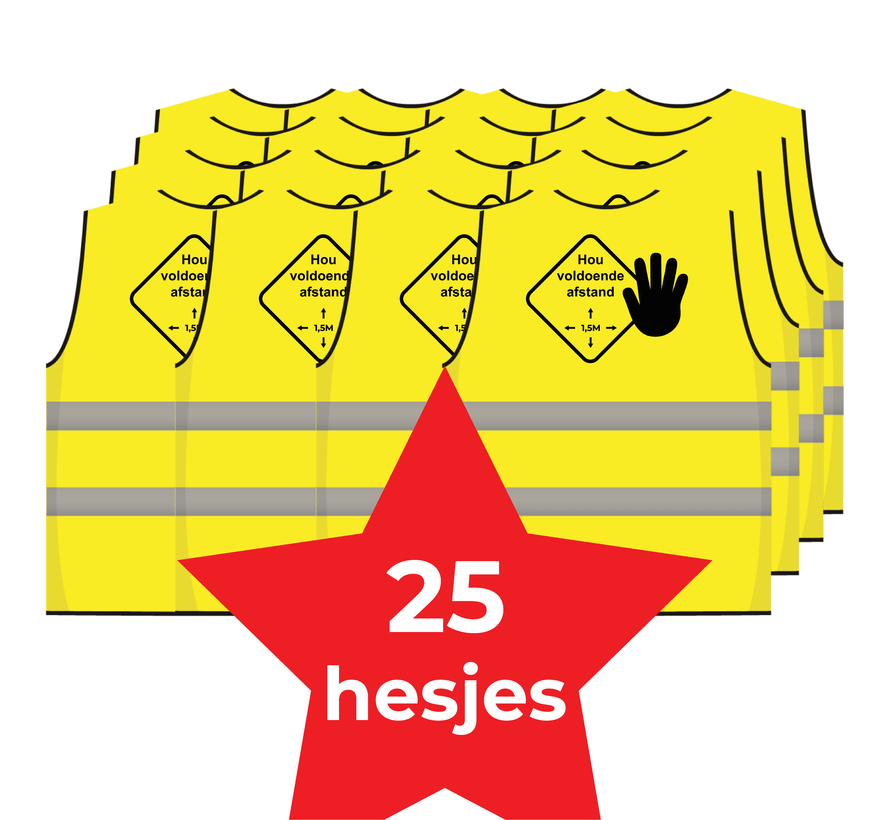 Houd 1,5 meter afstand hesje - Afbeelding 6