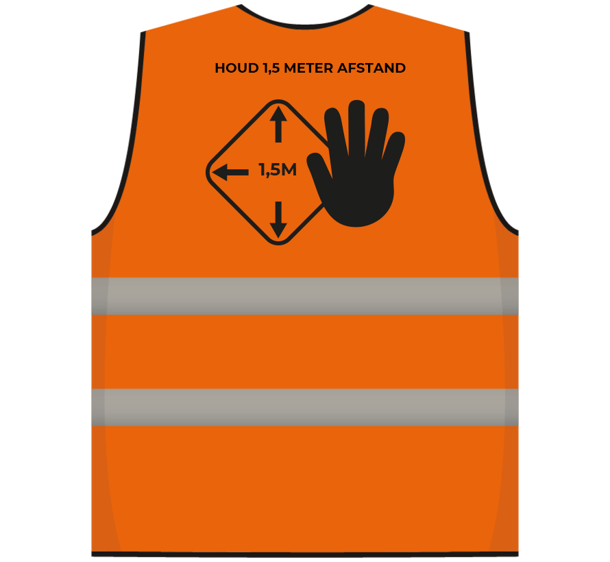 Houd 1,5 meter afstand hesje - Afbeelding 5