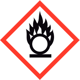 GHS 03 Oxiderende stoffen sticker