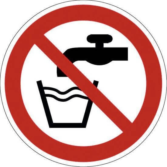 Geen drinkwater