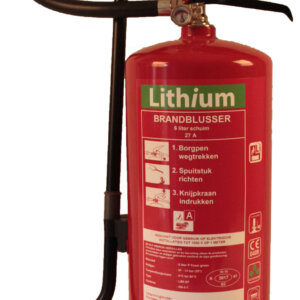 Lithium brandblusser 6 liter schuim