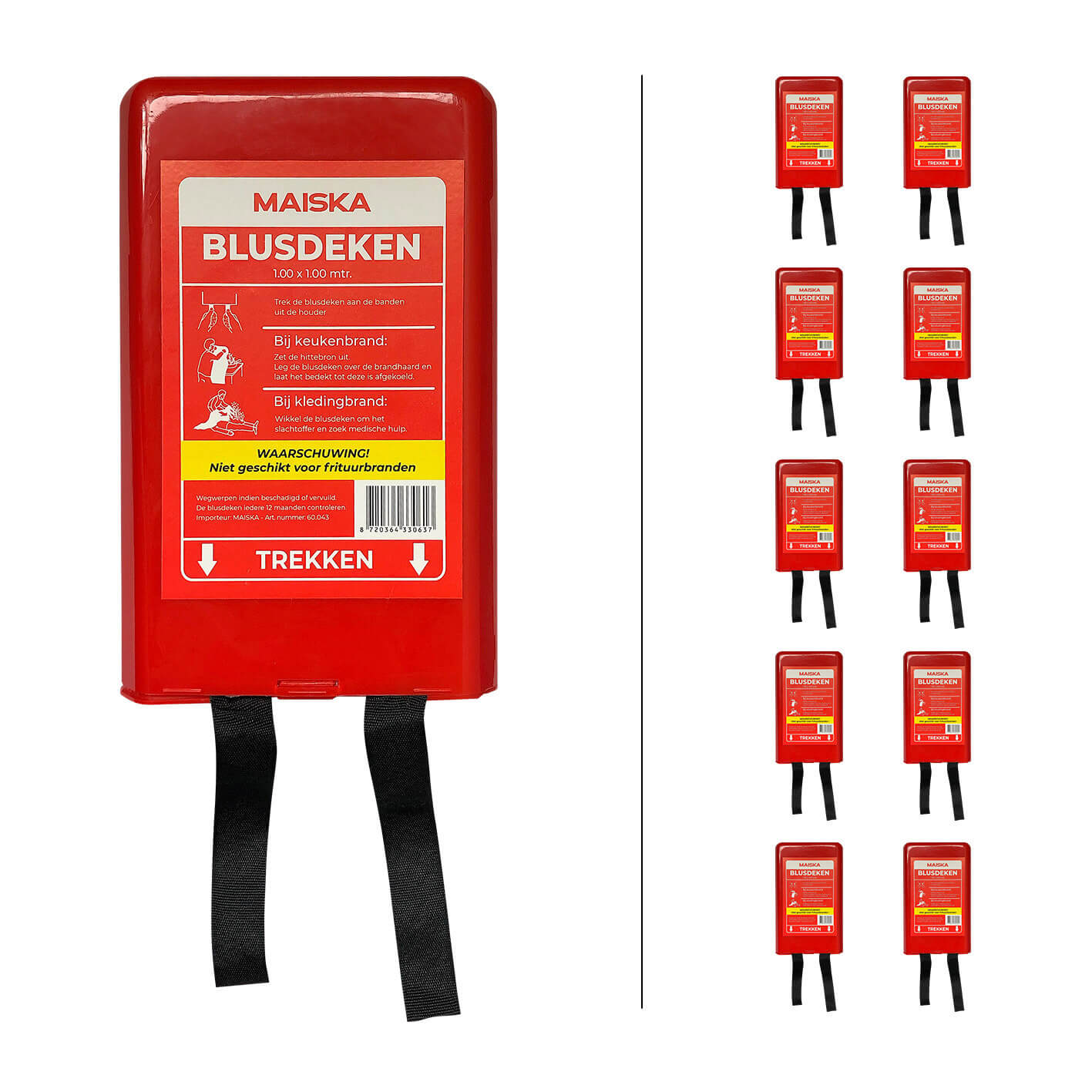 10-pack hardcase Blusdeken MAISKA 100 x100 cm