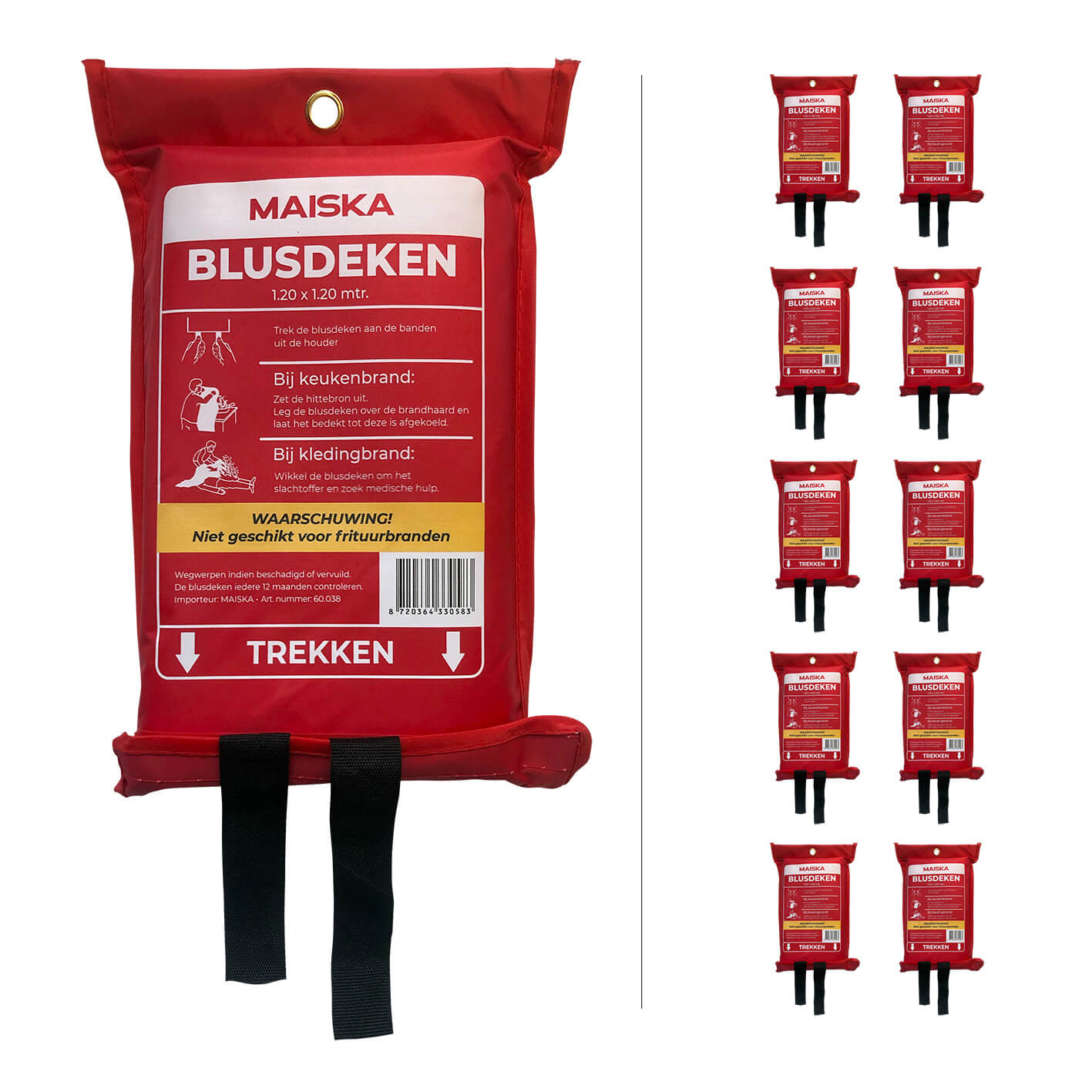 10-pack softbag Blusdeken MAISKA 120 x120 cm