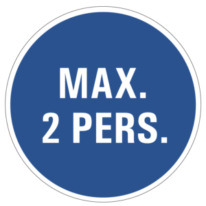 Maximaal 2 personen