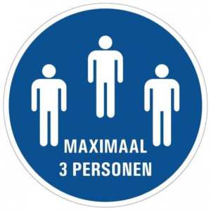 Maximaal 3 personen