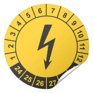 Keuringssticker elektrische keuringen