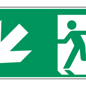 Nooduitgang naar links onder