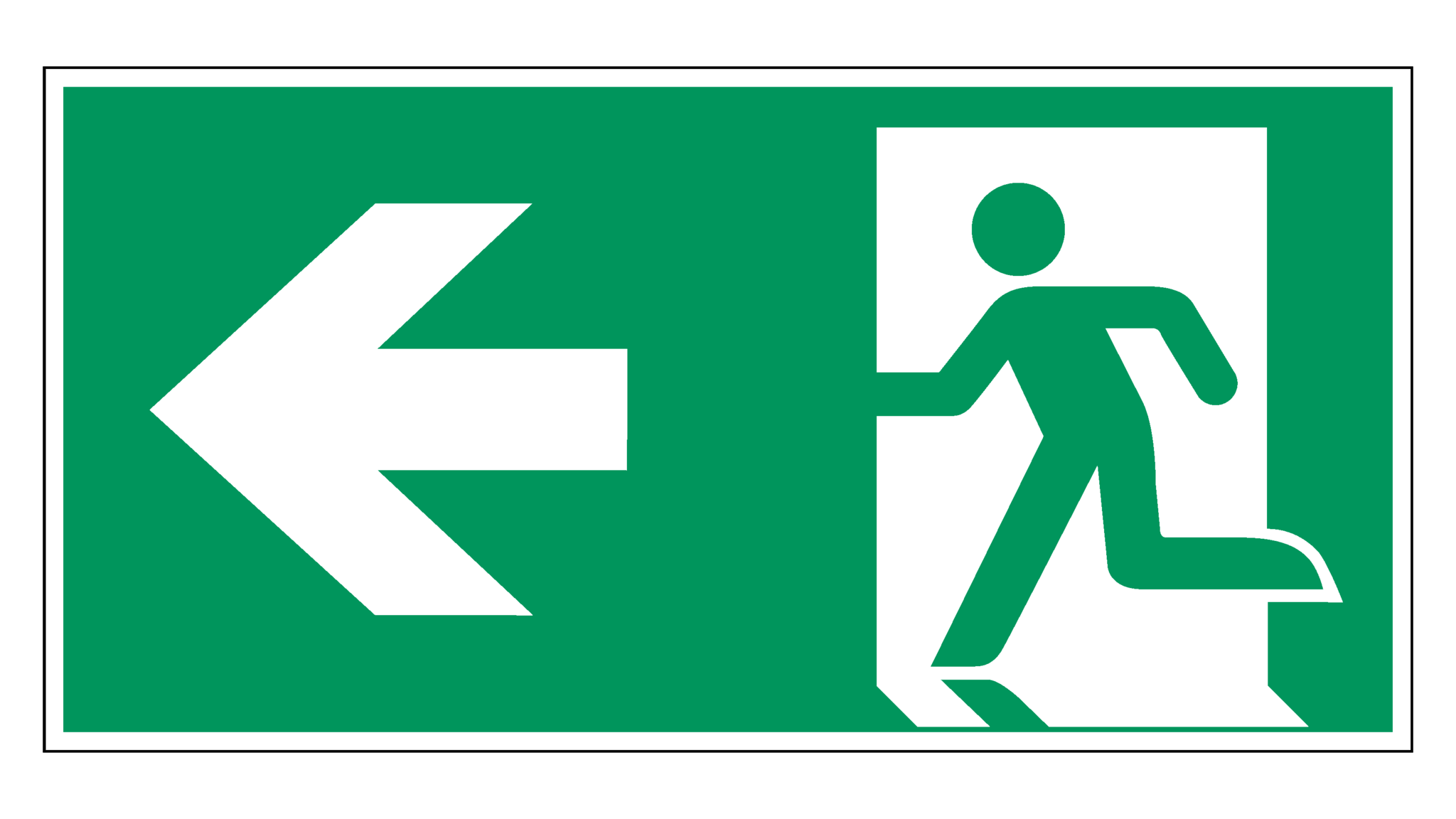 Nooduitgang naar links