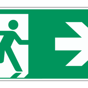 Nooduitgang naar rechts