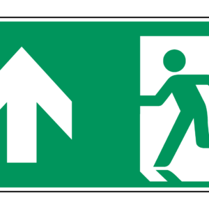 Nooduitgang rechtdoor