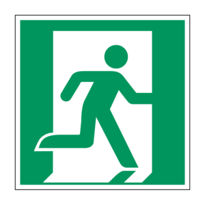 Nooduitgang richting rechts