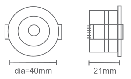 Anti paniek inbouw noodverlichtingsspotje - Afbeelding 4