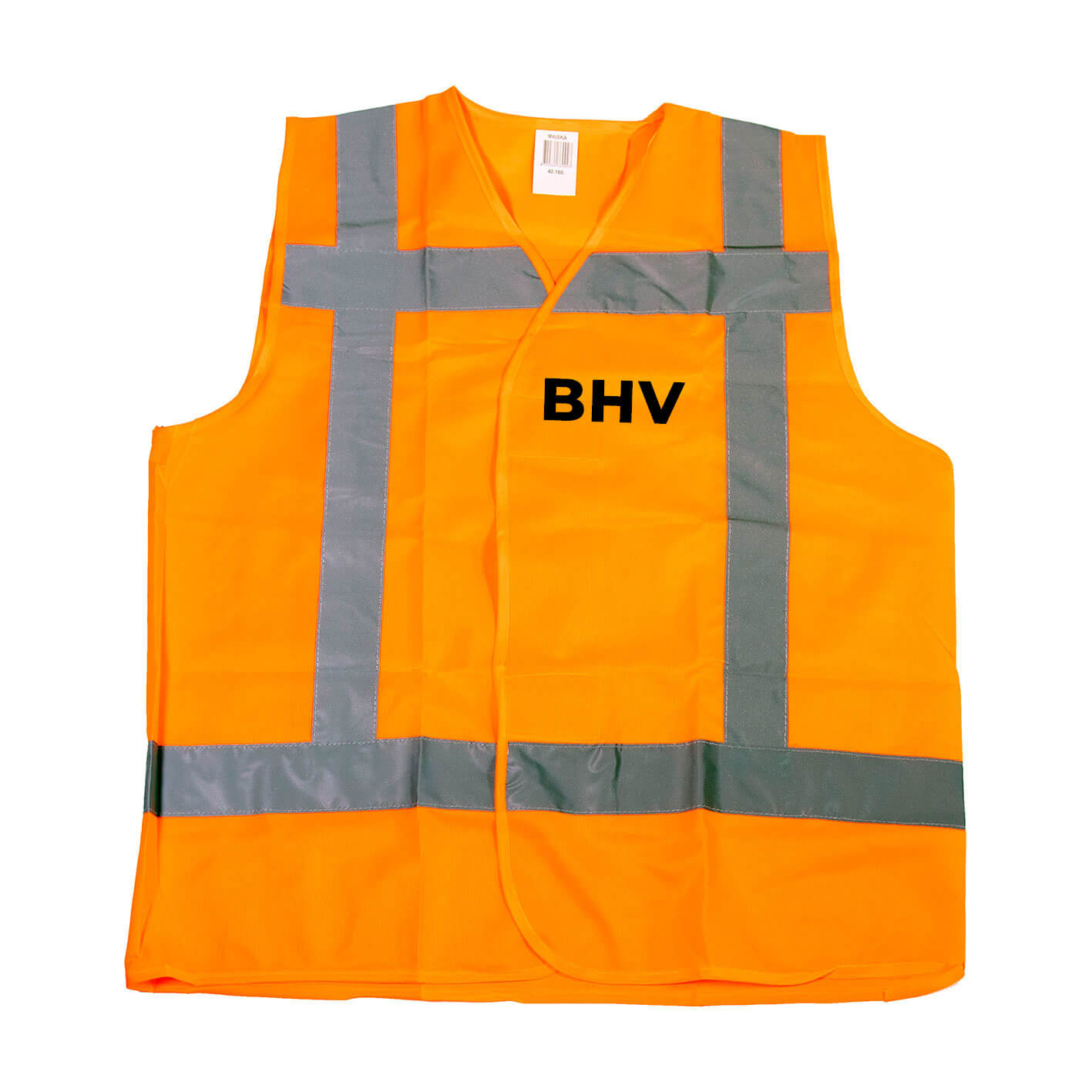 RWS veiligheidshesje BHV op rug en borst oranje