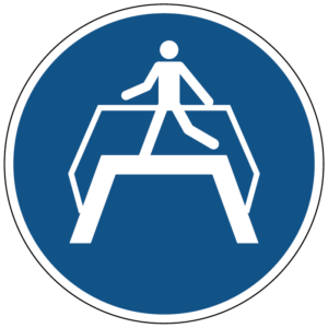 Oversteekplaats gebruiken