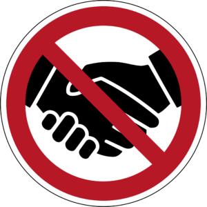 Verboden handen te schudden